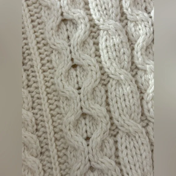 Kilronan Knitwear Merino Wool Cable Knit Cardigan Sweater Ireland L - Picture 9 of 14